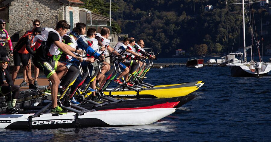 A Water Bike Adventure on Lake Lugano - The Swim Stop That Many Lake Tours Do Not Include