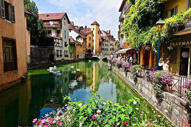 Annecy - Venice of the Alps - Tour from Geneva - Palais de l’Isle: the landmark stop that anchors your photos