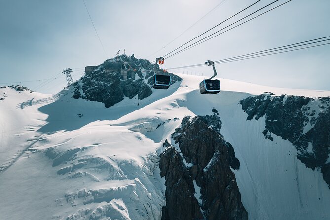 Day Tour to Zermatt Matterhorn and Glacier Paradise from Lausanne - Matterhorn Glacier Paradise: the 8-seat gondola, the ice spaces, and weather logic