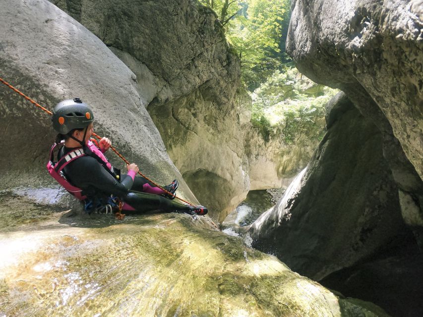 From Interlaken: Canyoning Chli Schliere - Why the guidance matters: the guides keep the route moving