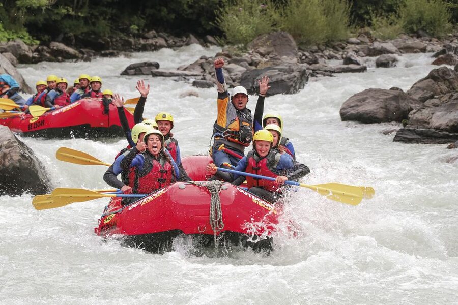 From Interlaken: Lütschine River Whitewater Rafting - Grade 3 or 4 rapids under Swiss Alps views: the adrenaline section