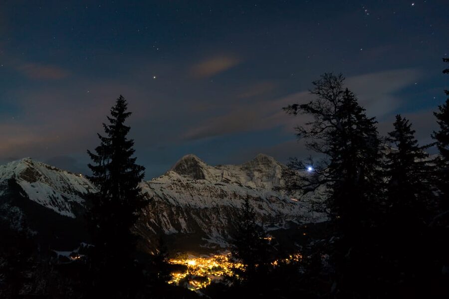 From Interlaken: Night Sledding - The Moonlit Sled Run Through Woods, Meadows, and Frozen Water