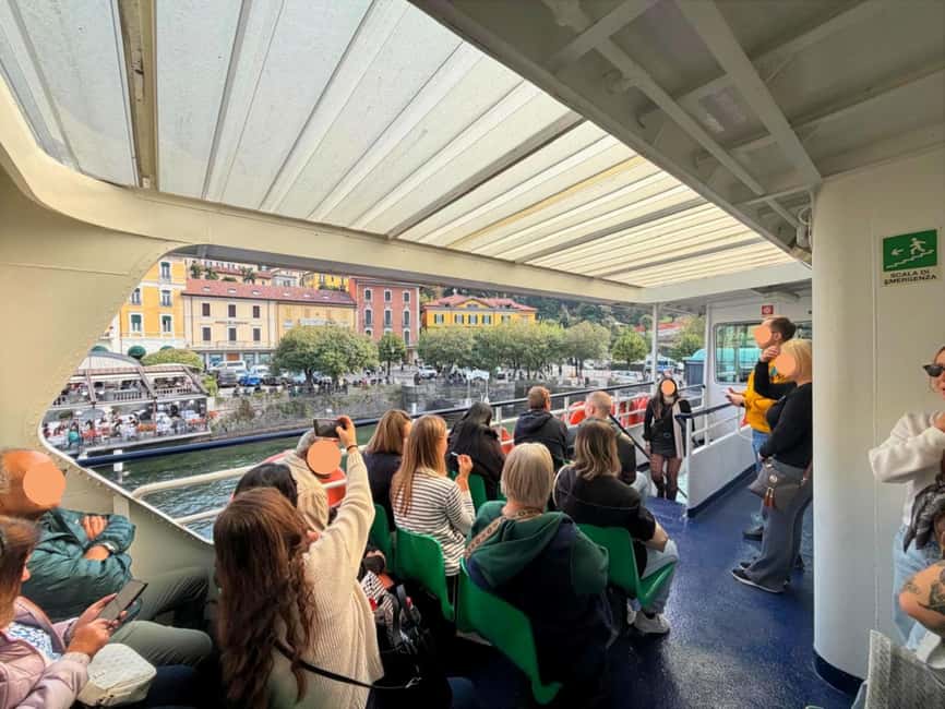 From Milan: Lake Como, Bellagio and Lugano with Boat Ride - Ferry back toward the road, then Lugano in Swiss Ticino