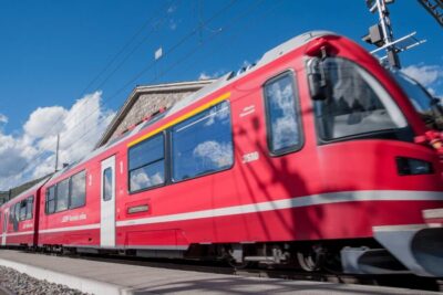 Round-Trip Bernina Red Train to Saint Moritz