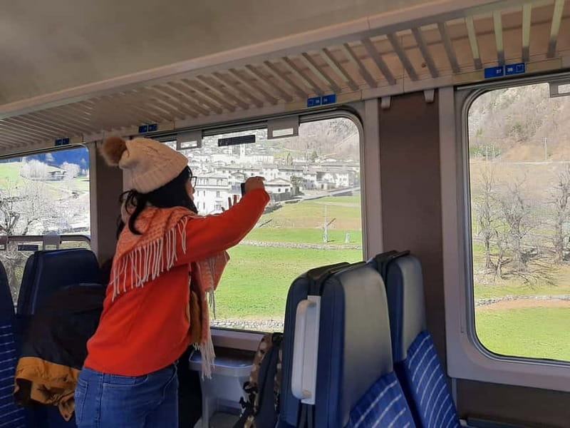 From Milan: Scenic Alps Day Trip with Bernina Train Ride - Boarding the UNESCO Bernina Express at the Bernina Pass