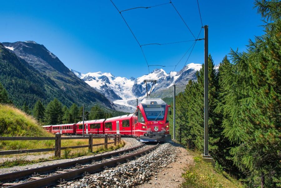 From Saint Moritz: Bernina Red Train with Winery Tasting - Food and wine expectations, including the noise factor near the station