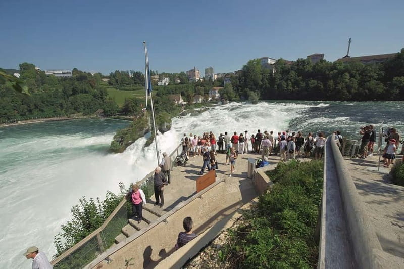 From Zurich: Stein am Rhein and Rhine Falls - Schloss Laufen and the Rhine Falls: The Moment the Scale Hits