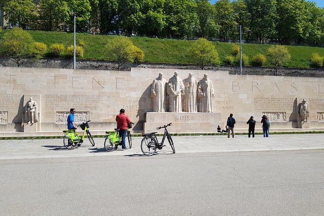 Geneva By E Bike United Nations Old Town Lake Fountain - Musee Ariana exterior and gardens, then later self-guided time
