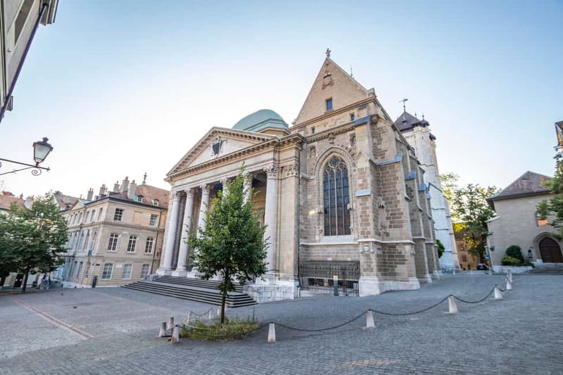 Geneva: Private Express Walk with a Local in 60 minutes - St. Pierre Cathedral: A Landmark You Can Read at Street Level