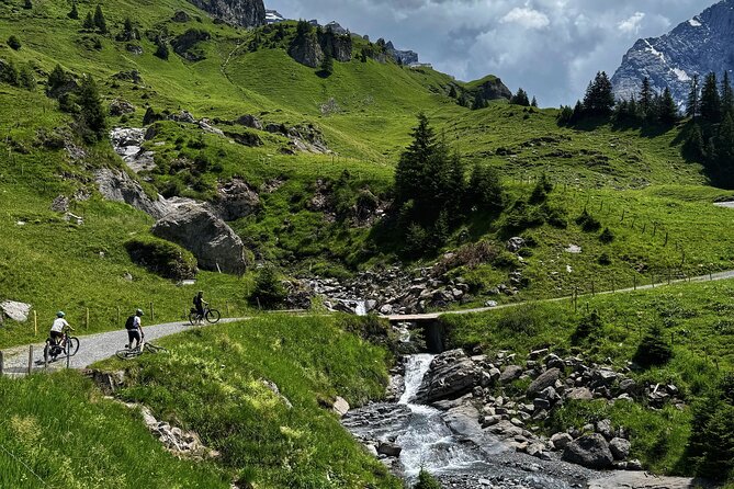 Griesalp UNESCO Alpine E-Bike Adventure from Interlaken - Kiental set-up: helmets on, then find your pedal assist comfort zone