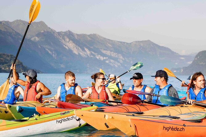 Kayak Tour of the Turquoise Lake Brienz - Interlaken, Bernese Oberland, Jungfrau Region, Swiss Alps: how the guide turns views into context