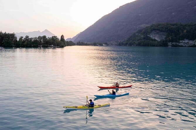 Kayak Tour of the Turquoise Lake Brienz - What you get included: kayak rental, safety gear, and that photo package