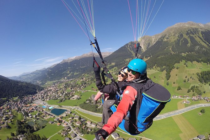 Klosters Tandem Paragliding Flight from Gotschna - Landing Back Near the Meeting Point: Easy End to the Adventure