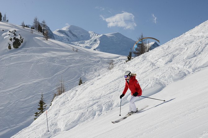 (KTG114) - Chamonix Skiing day from Geneva - The ski domains you ride: Planards, Brevent, Grand Montets, and Lognan
