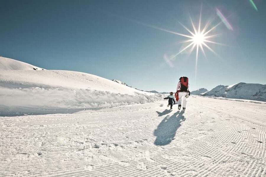 Lucerne: Mount Titlis Snowmobile Adventure - Trübsee SnowXpark snowmobiling: electric power and real tight turns