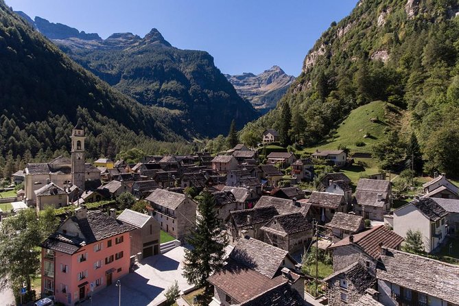 Lugano Mountains, tour from Milan, Lugano, lake Como. - Cascata La Froda and Sonogno, the waterfall walk you can pace