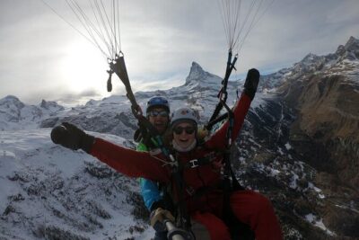 Matterhorn Paragliding flight in Zermatt (20-25min)