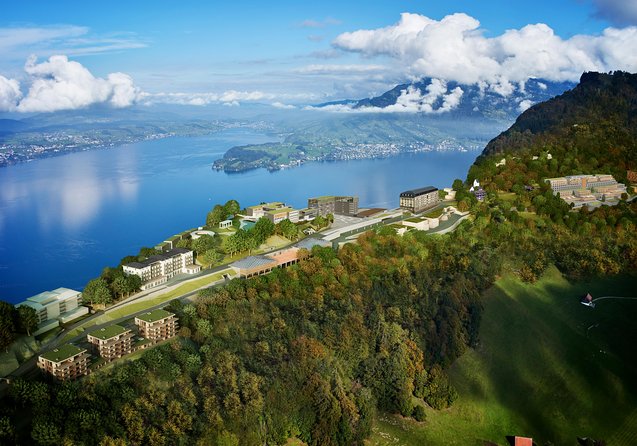Mount Bürgenstock Independent Tour from Lucerne - Riding the funicular: new, heated, and made for the steep climb