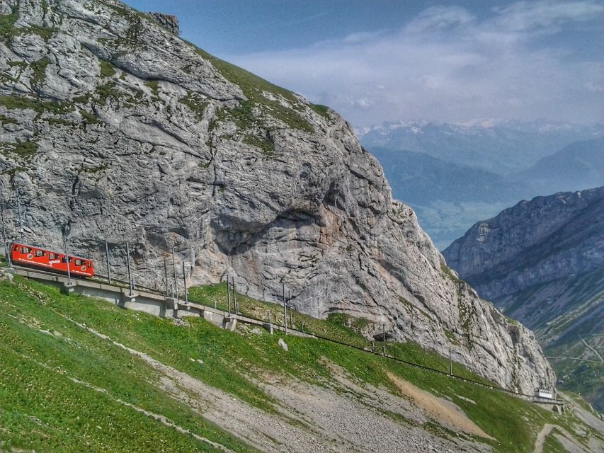 Mt.Pilatus Golden Roundtrip Small Group Day Trip from Luzern - The Dragon Ride Cable Car: Large Windows Make It Feel Like a Movie