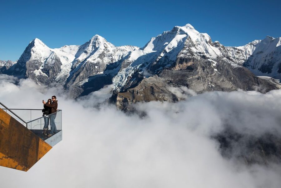 Mt. Schilthorn & Mürren Small Group Day Trip from Interlaken - Piz Gloria and the revolving lunch break