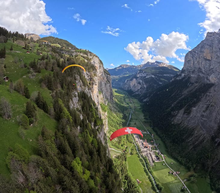 Mürren: Paragliding over Lauterbrunnen Cliffs and Waterfalls - How the flight plays out: from takeoff steps to a valley-open moment