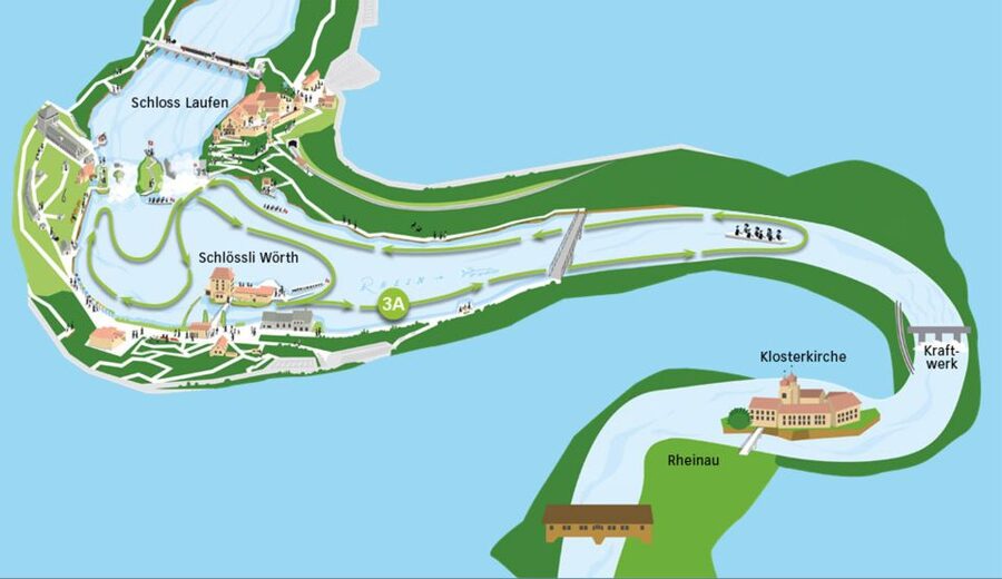 Neuhausen am Rheinfall: Rhine Falls Boat Tour - Getting There from Schloss Laufen: The Crossing You Might Need
