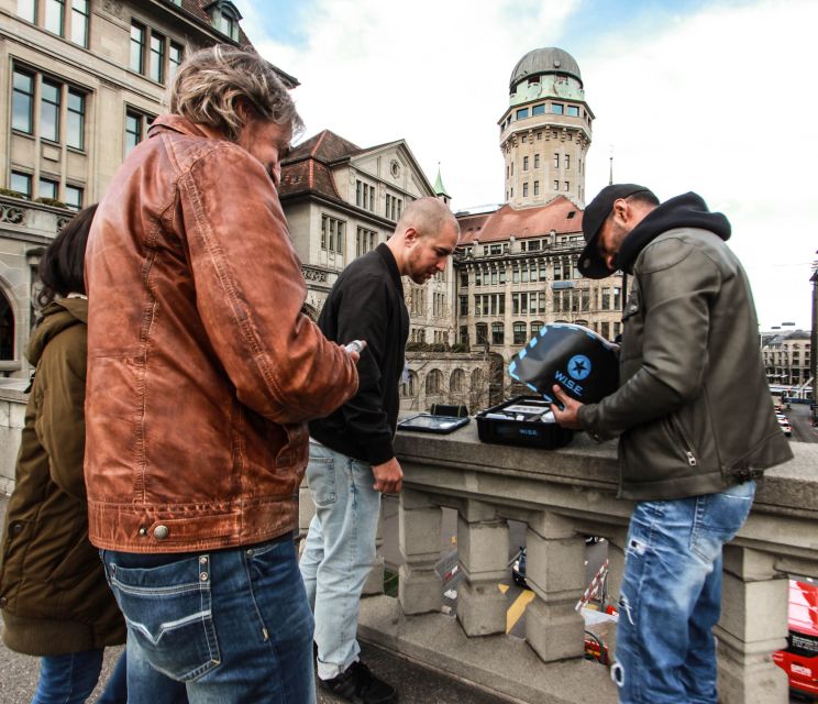 Outdoor Escape Game with Augmented Reality trough Zurich - What you do for two hours: briefing, checkpoints, and an AR-driven storyline