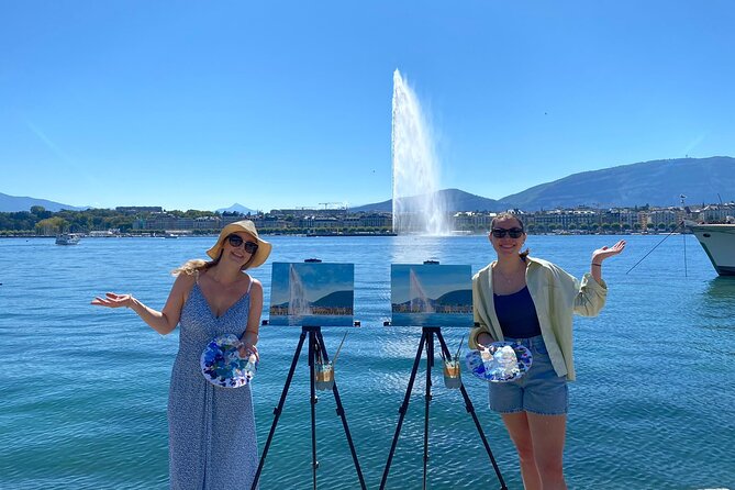 Painting Master Class by the Geneva Lake - From the Pâquis meeting point, the session stays easy to manage