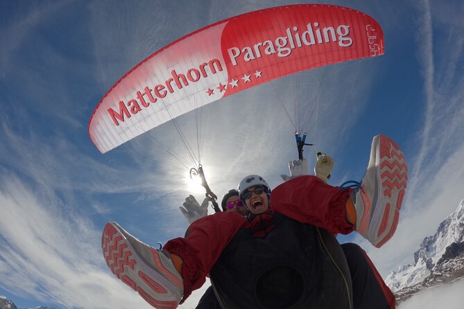 Panoramic Paragliding Flight in Zermatt Matterhorn (15-20min) - Getting Up to Takeoff: Riffelberg or Blauherd Around 2600m