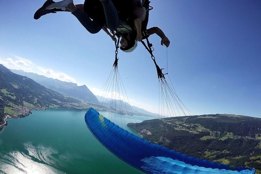 Paragliding Tandem Flight in Interlaken - The Flight Itself: 12 to 20 Minutes Over Lakes and Ice