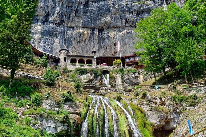 Private Tour to Swiss Capital, Castles & Lakes by Car from Zurich - St. Beatus Area Viewpoint Only, Plus Trail Views Toward Interlaken