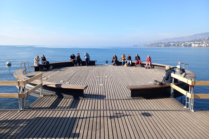 Six Hour Private Tour of The Swiss Riviera - Vevey promenade: a calmer hour with Lake Geneva and Alps in view