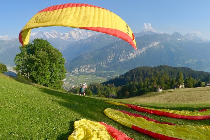 Tandem Paragliding Experience from Interlaken - From Interlaken to Beatenberg, the van ride is part of the show