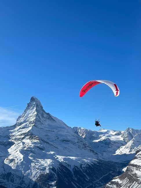 Zermatt: Tandem Paragliding Flight - Best Matterhorn Views - The Matterhorn Stop: Photos, a Short Walk, and the Briefing