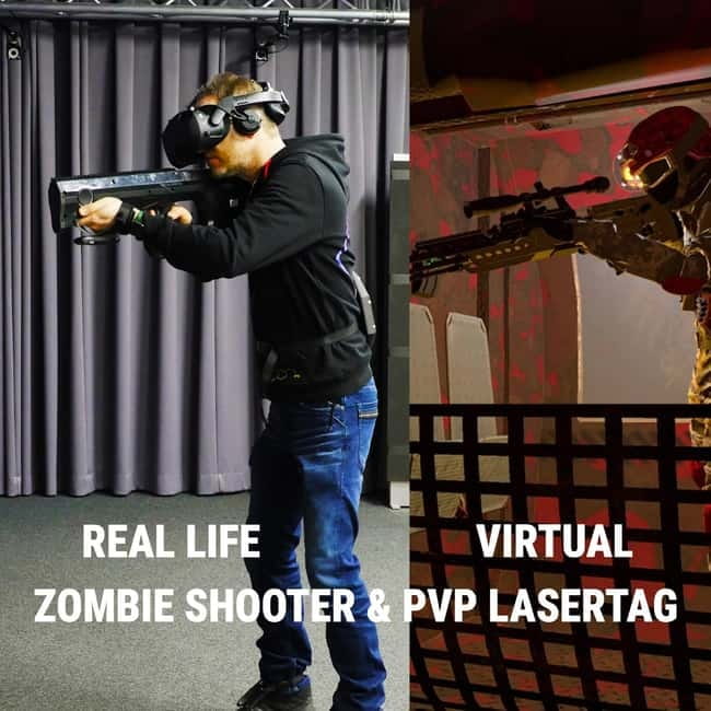 Zürich: Fusion Arena Hyper Reality VR Experience - The 100 or 200 m² free-roam arena: moving like a real player