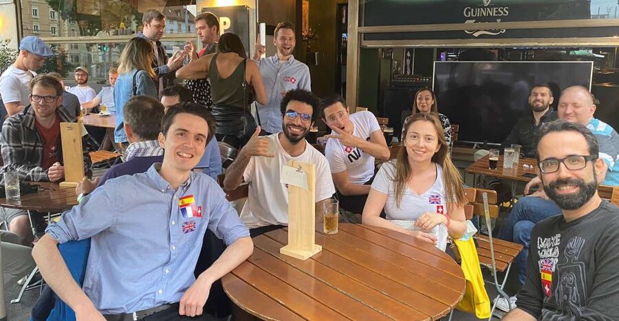 Zurich: Meet new people and enjoy free snacks - Flag Stickers and Language Matching Beyond English